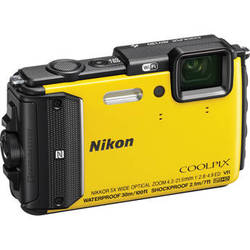 camera Nikon COOLPIX AW130 amarela