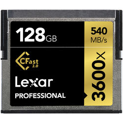 cartao cfast lexar 3600x 128gb