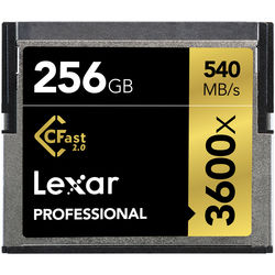 cartao cfast lexar 3600x 256gb