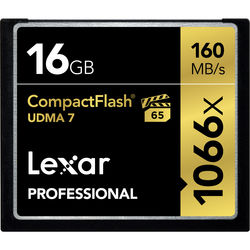 cartao memoria compactflash 1000x lexar 16gb