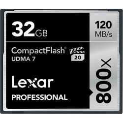 cartao memoria compactflash 800x lexar 32gb