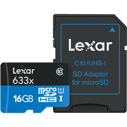 cartao memoria lexar microsdhc 633x 16gb