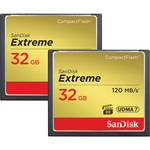 cartao sandist compactflash 32gb extreme kit