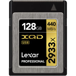 cartao xqd lexar 2933x 440mbs 128gb