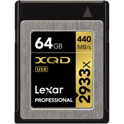 cartao xqd lexar 2933x 440mbs 64gb